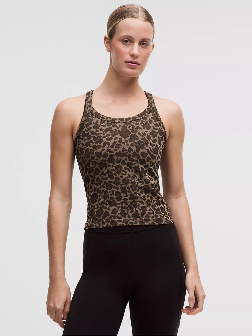 Lululemon leopard swiftly cami tank